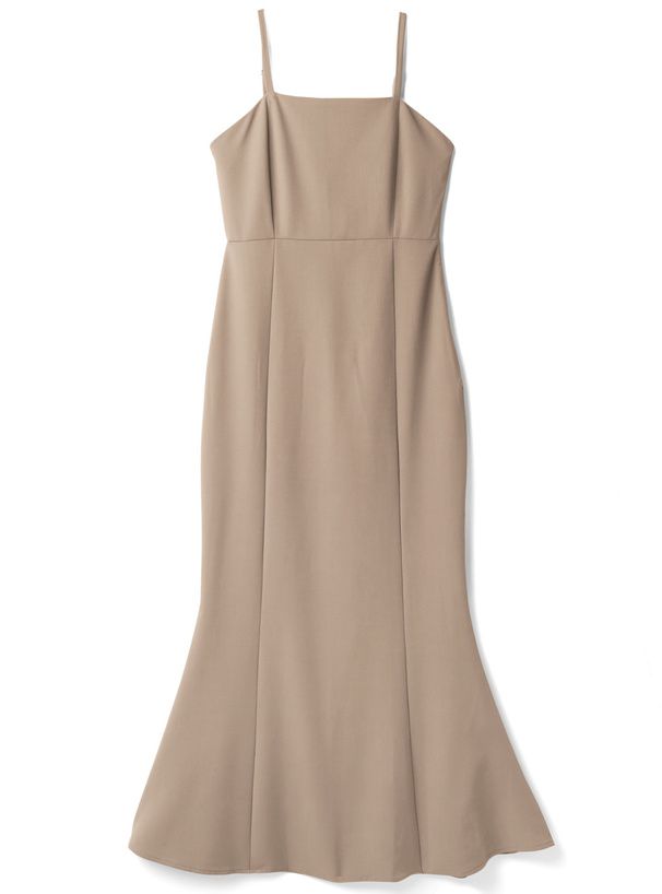 日本 GRL - [熱銷NO.1] 時尚魚尾吊帶裙-象牙杏