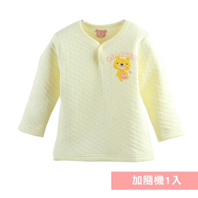 JoyNa - 2件入-保暖內搭 長袖空氣棉上衣-黃色小熊+隨機一入