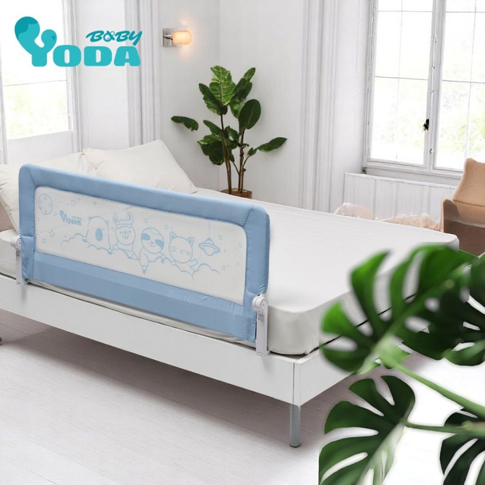 YODA第三代動物星球兒童床邊護欄-水豚藍
