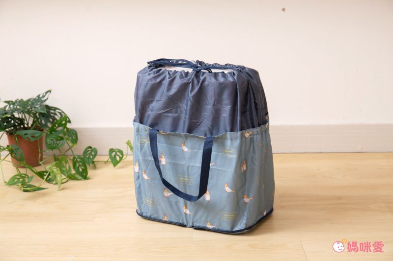 日本 Chepeli - 超大容量保冷購物袋(可套購物籃)-星星-黑-25L/耐重15kg