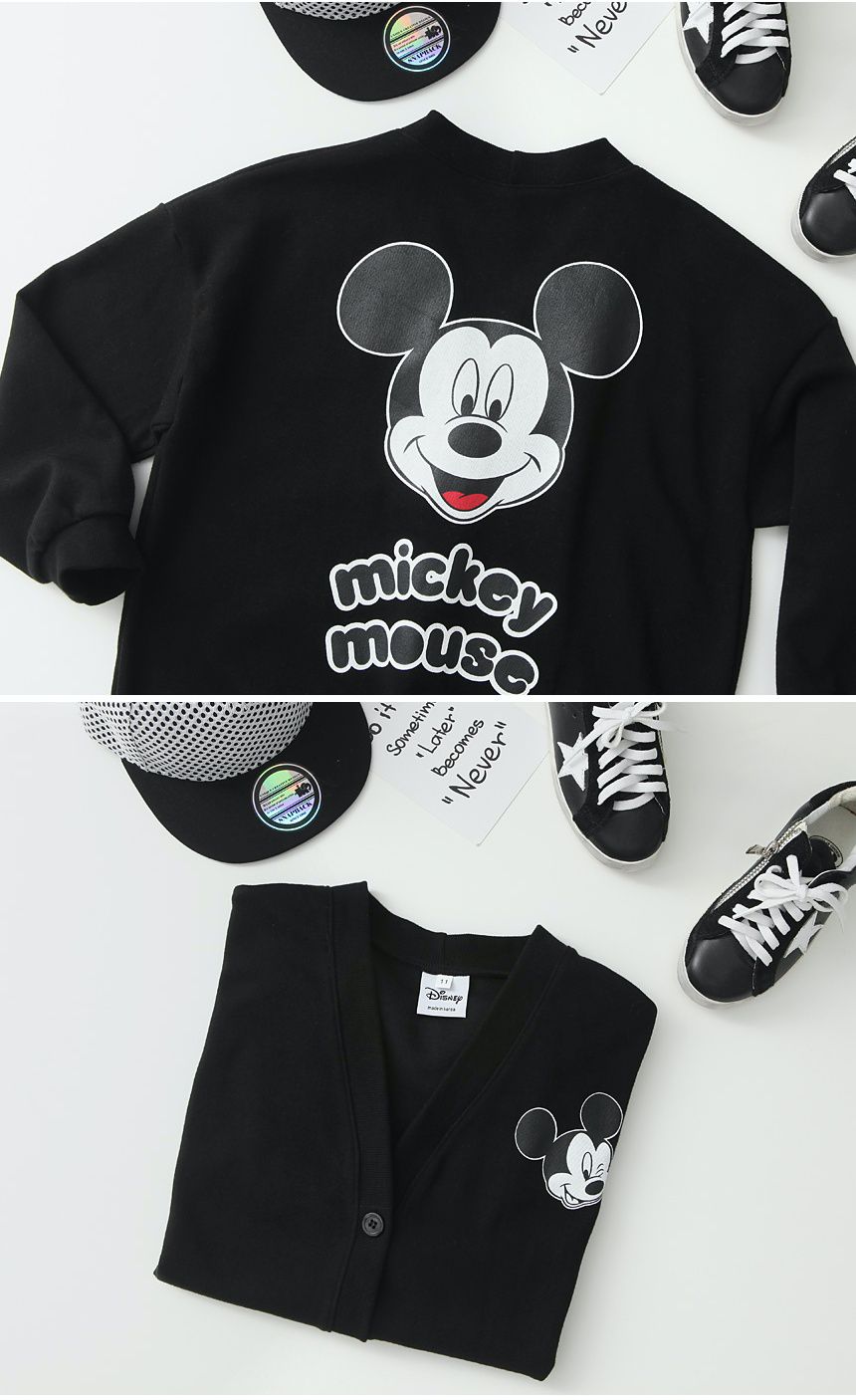 韓國 J KIDS - 黑色米奇針織衫