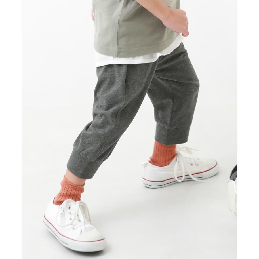 日本 devirock - 百搭舒適下擺束口七分褲-灰綠