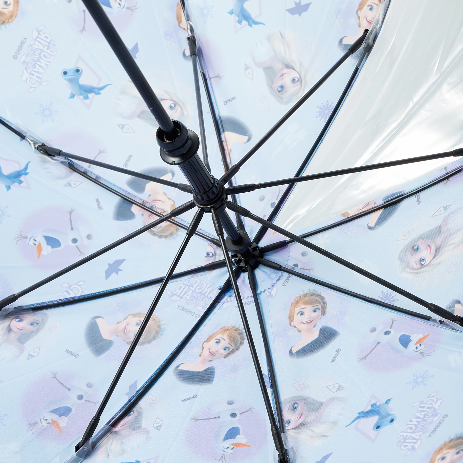 日本千趣會 - 迪士尼 印花兒童直傘/雨傘(附透明窗)-玩具總動員-草綠 (35cm)-身高85-95cm