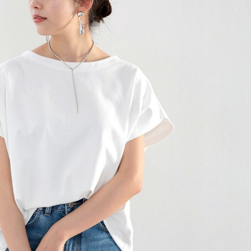 日本 Classical Elf - [熱銷NO.1]  純棉圓領顯瘦法式袖短T-黑