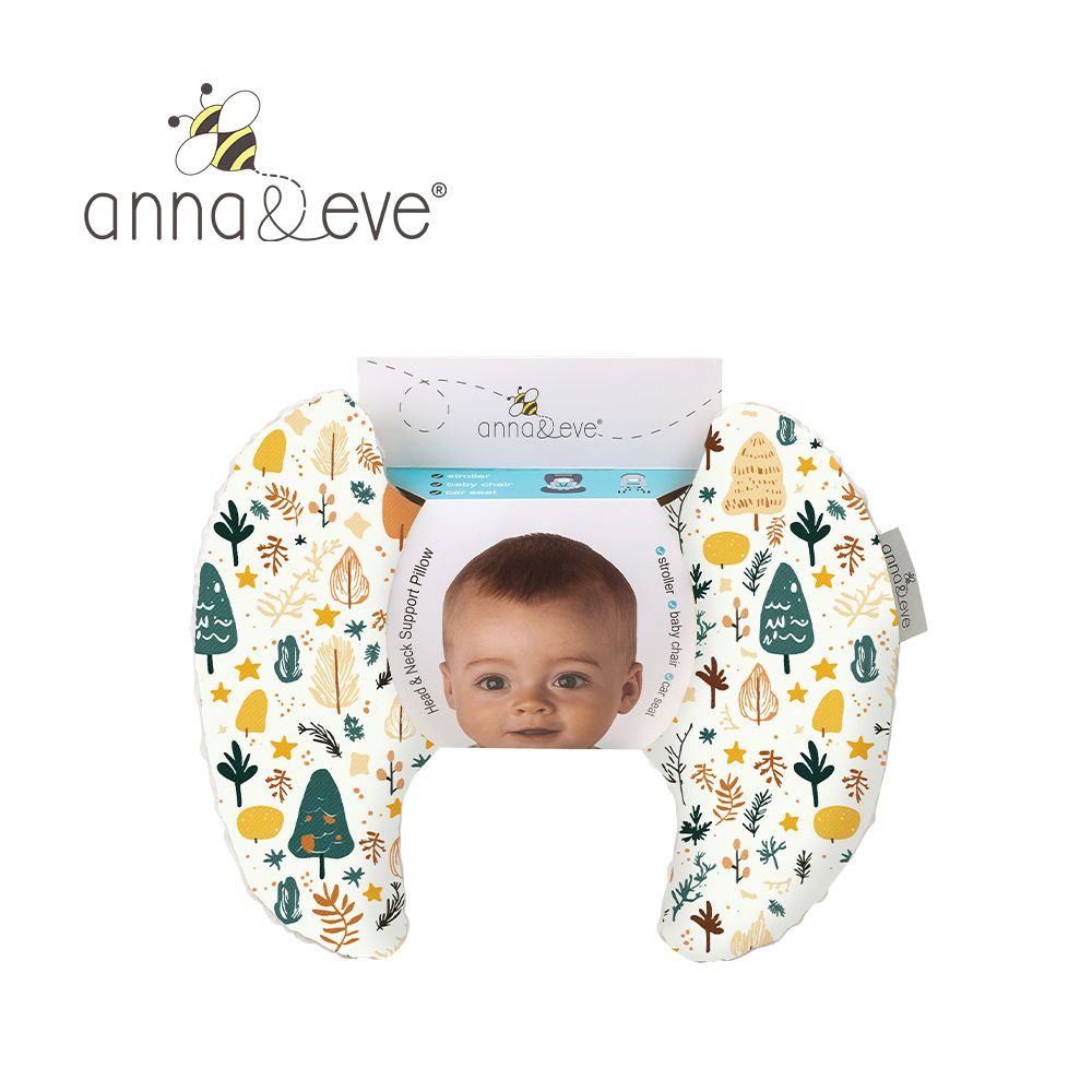 美國 嬰幼兒頭頸支撐保護枕-森林躲貓貓