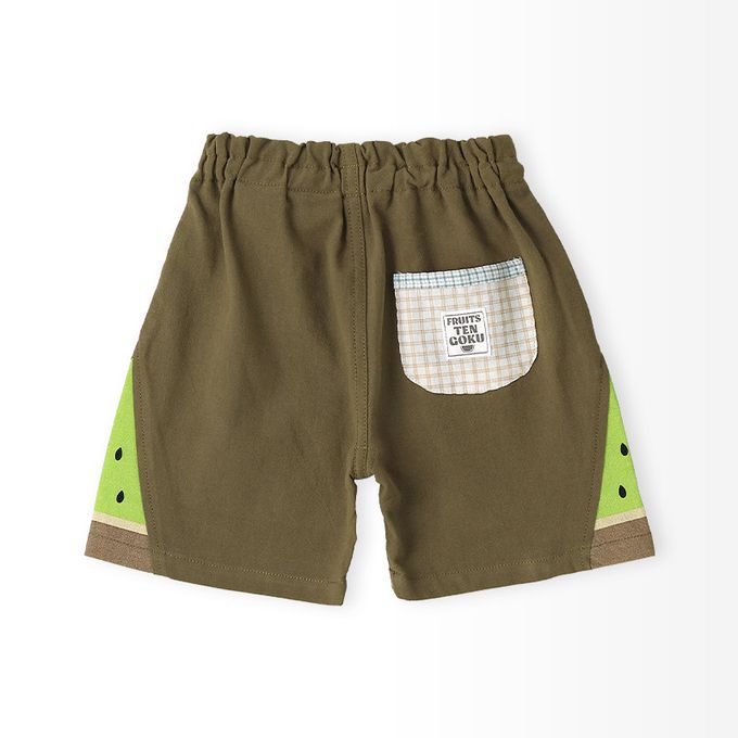 日本 ZOOLAND - 100%棉 水果切片印花舒適短褲-西瓜