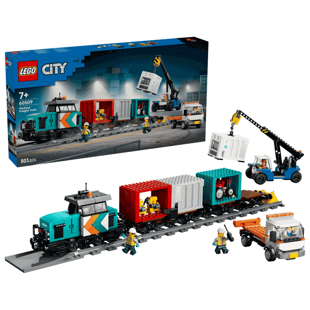 LEGO 60509 港口貨物列車和起重機與卡車 Harbor Freight Train with Crane & Truck