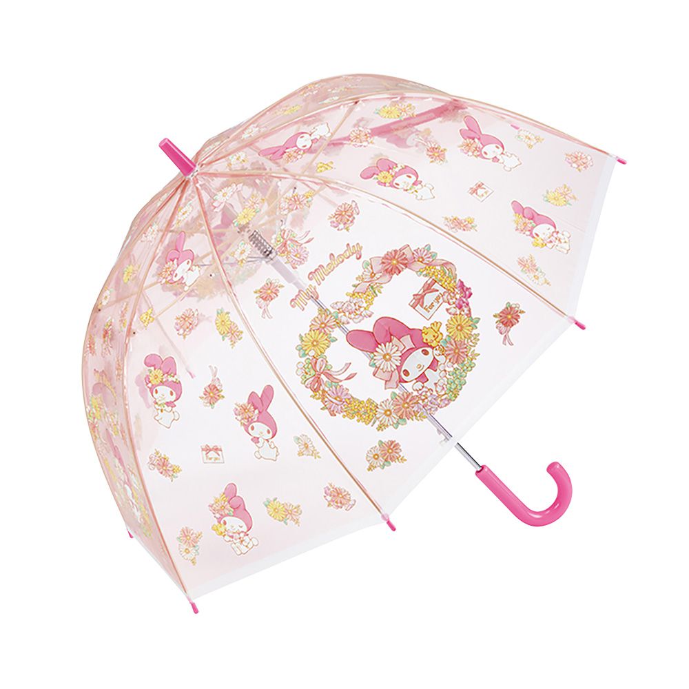 兒童透明蘑菇傘-長直傘(55cm)-美樂蒂