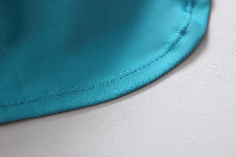 男寶短袖泳裝套裝(附帽子)-微笑恐龍-淺藍+綠