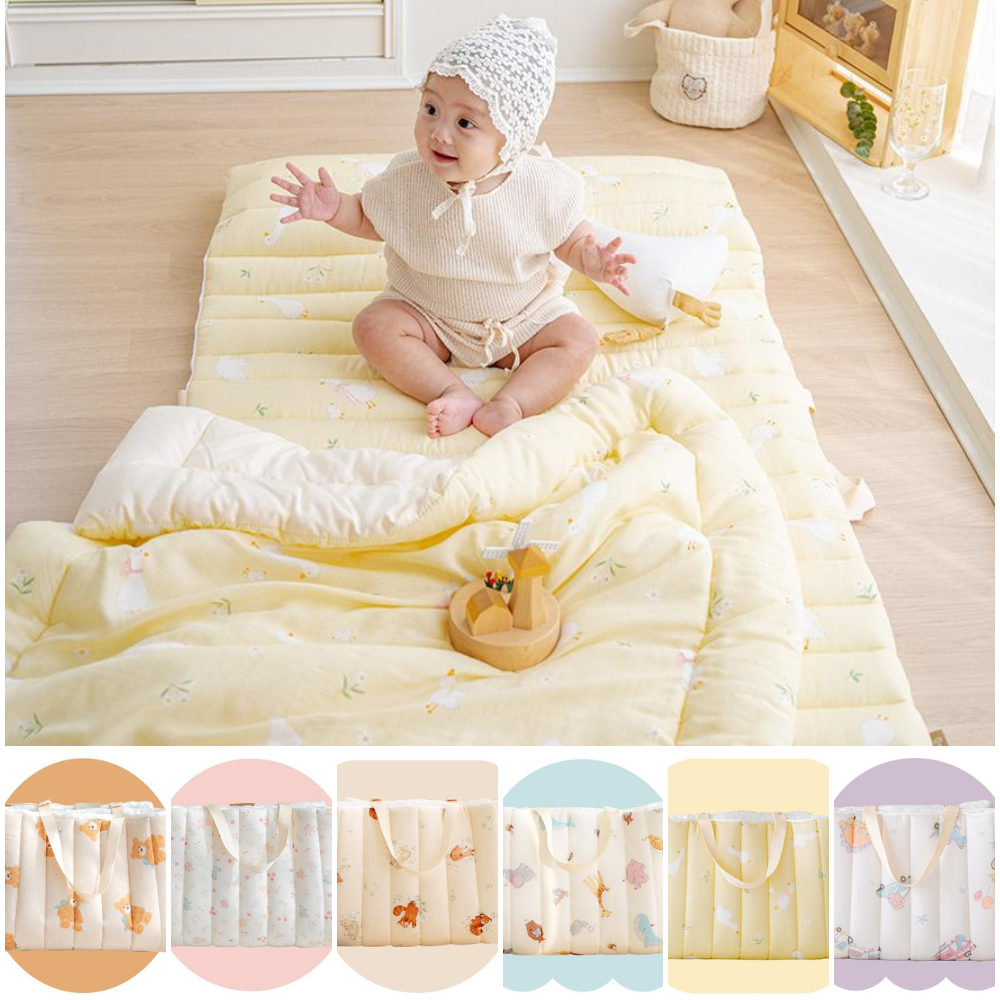 極致柔軟天絲莫代爾雙面涼感4cm厚墊睡袋組-萌萌鴨子