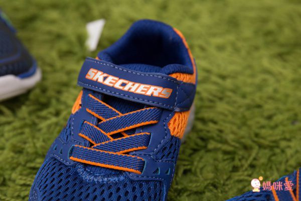 SKECHERS - GO_RUN400海藍橘兒童運動鞋
