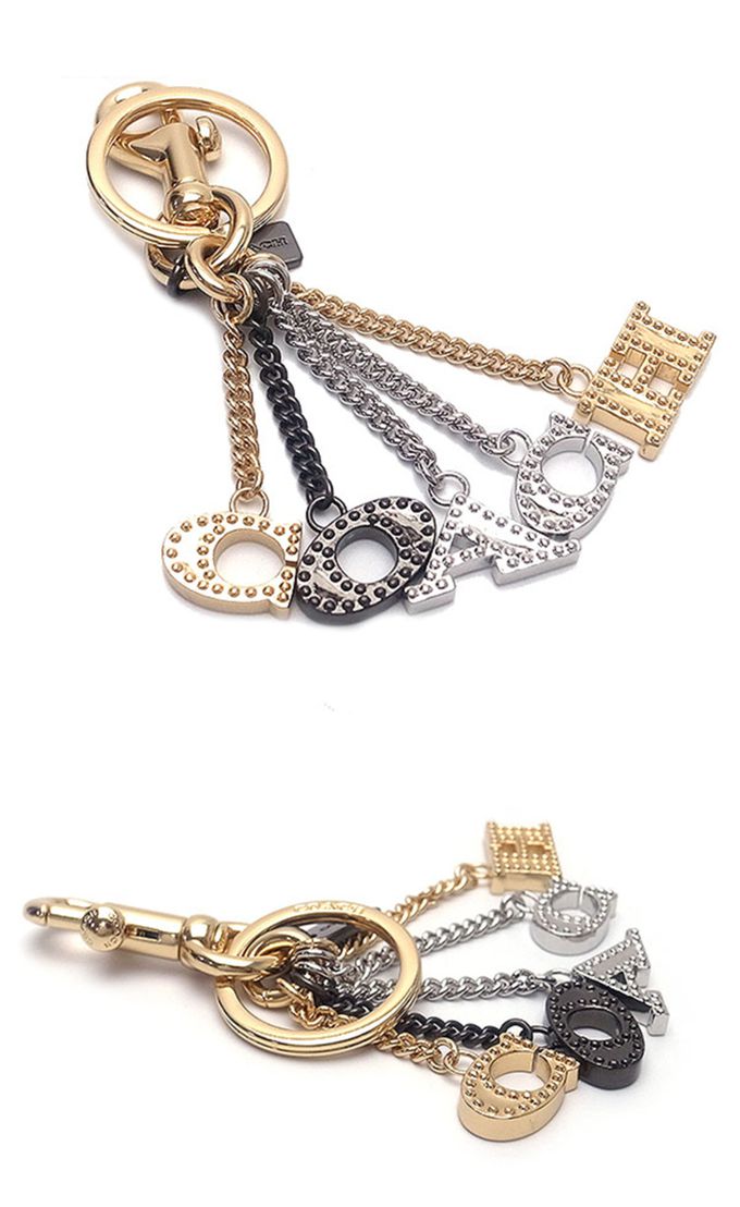 COACH - 造型吊飾鑰匙圈 (字母)