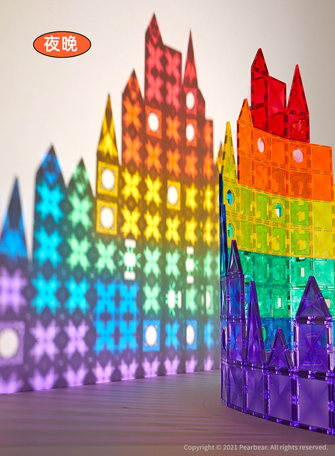 MiDeer - 多彩透光磁力片(100片)-MDCT-1223