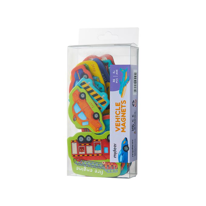 MiDeer - 交通工具單字磁力貼