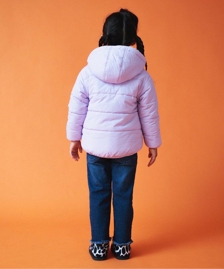 日本 BREEZE - [雙面穿]絨毛鋪棉繽紛保暖外套-黑系&迷彩