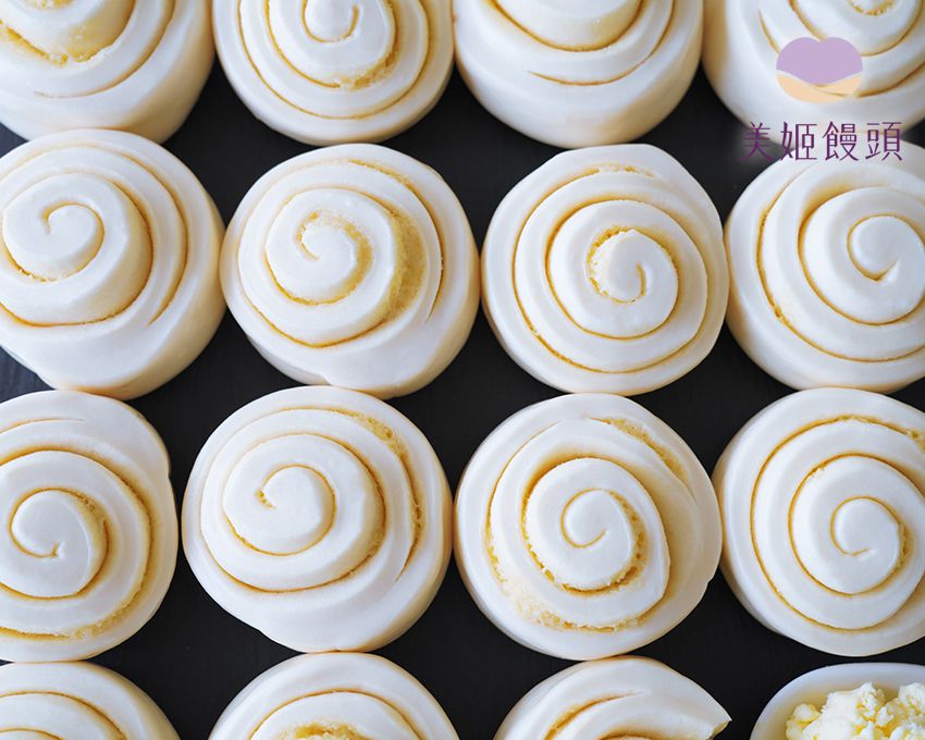 美姬饅頭 - 法式香草奶酥鮮乳饅頭捲-6入-50g/顆