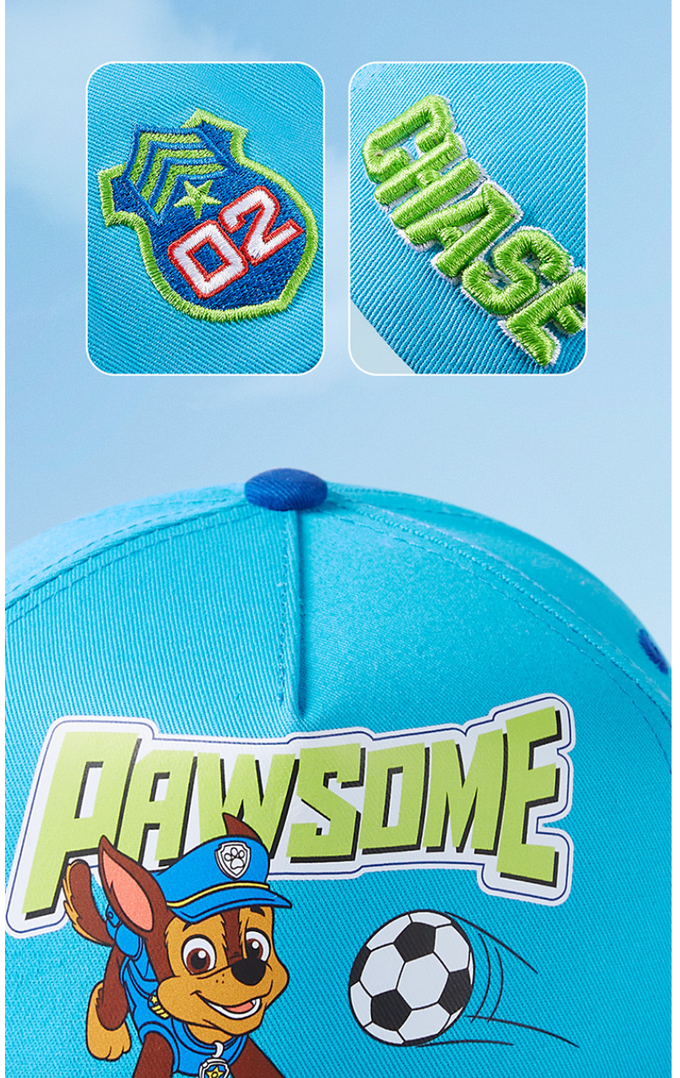 汪汪隊兒童防曬遮陽帽-卡通人物-小礫-黑+綠