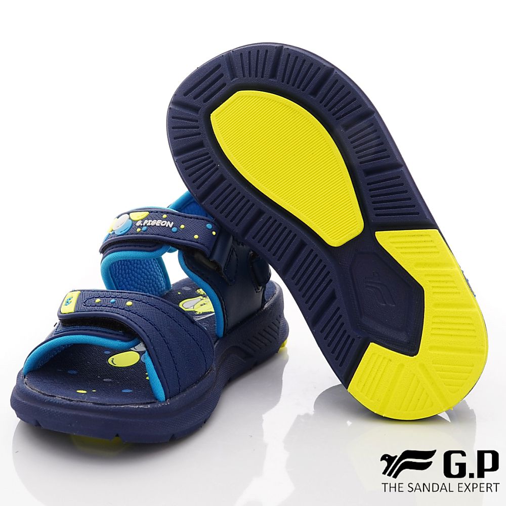 G.P - 雙黏帶排水兒童涼鞋(中小童款)-藍