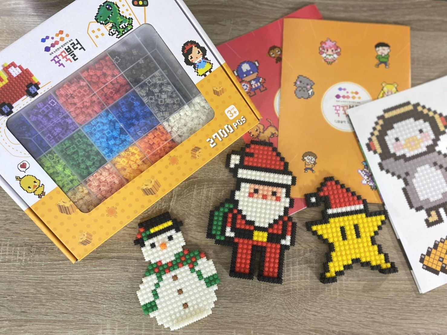 꾹꾹블럭 - 韓國咕咕拼豆補充包(400顆)-透明白