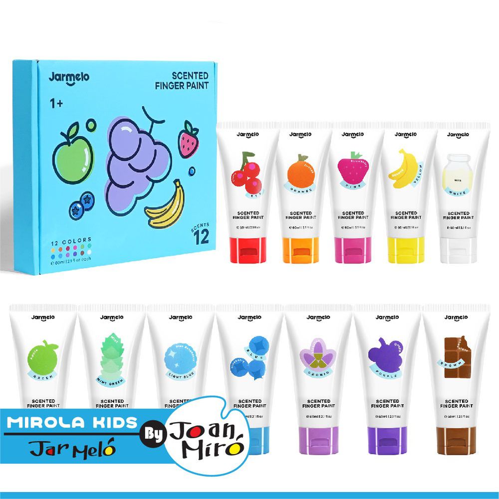 香氛易洗手指畫顏料(12色) JA96161