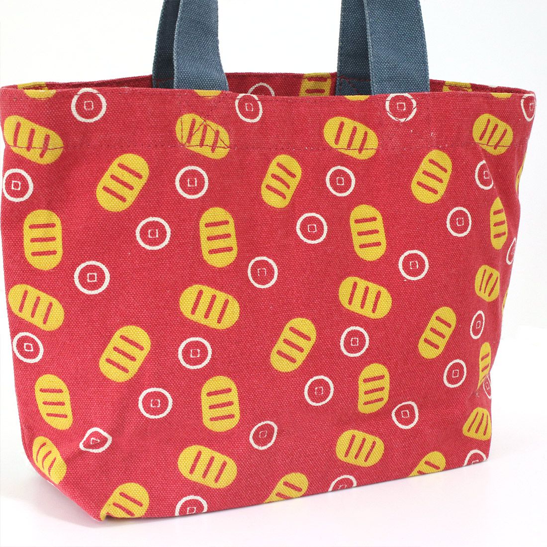 日本 TOMO - [限定]開運好物刺繡手提袋-招財貓-紅 (30×20×D10cm)