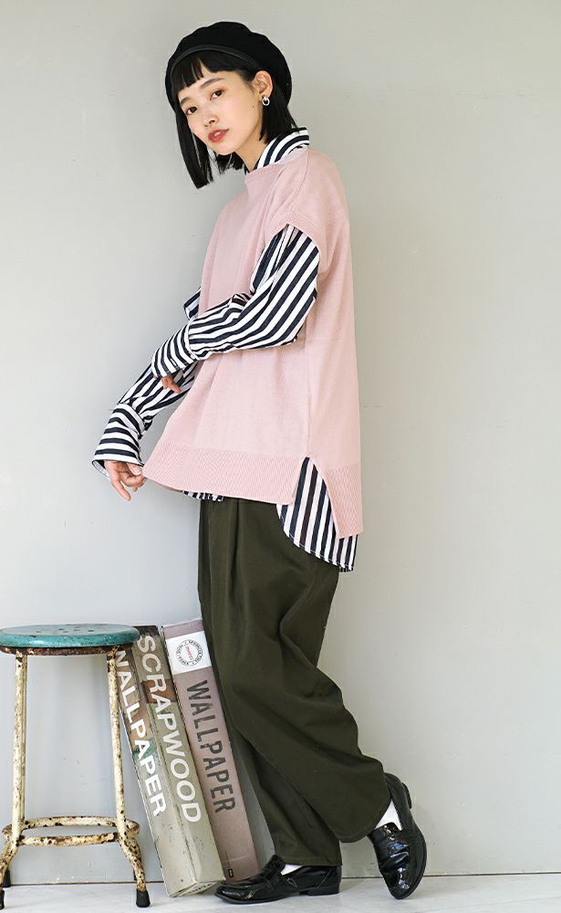 日本 zootie - 100%棉 柔軟薄針織短袖上衣-簡約白