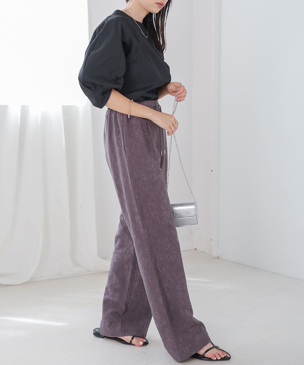 日本 Bab - 圓領百搭氣球袖上衣-淺綠