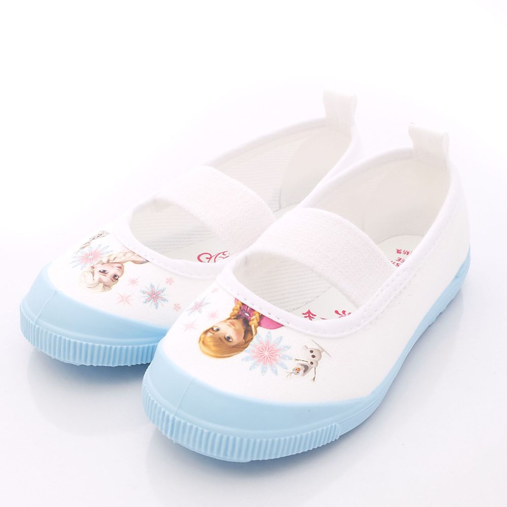 Moonstar日本月星 - 日本月星機能童鞋-日本製冰雪奇緣室內鞋防潑水版(中小童段)-淺藍