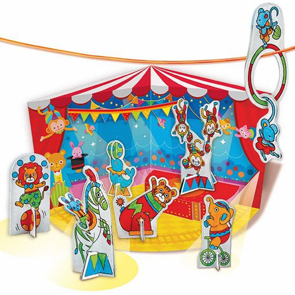香港4M創意玩具 - 可愛動物馬戲團 Shrinking Craft Circus