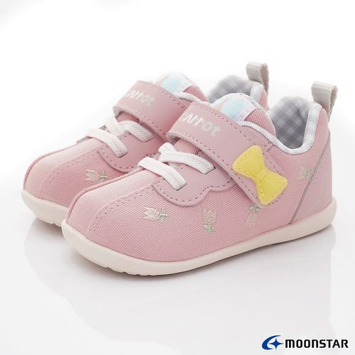 Moonstar日本月星 - 赤子心系列寶寶學步機能鞋-CRB1414粉(寶寶段)-學步鞋-粉