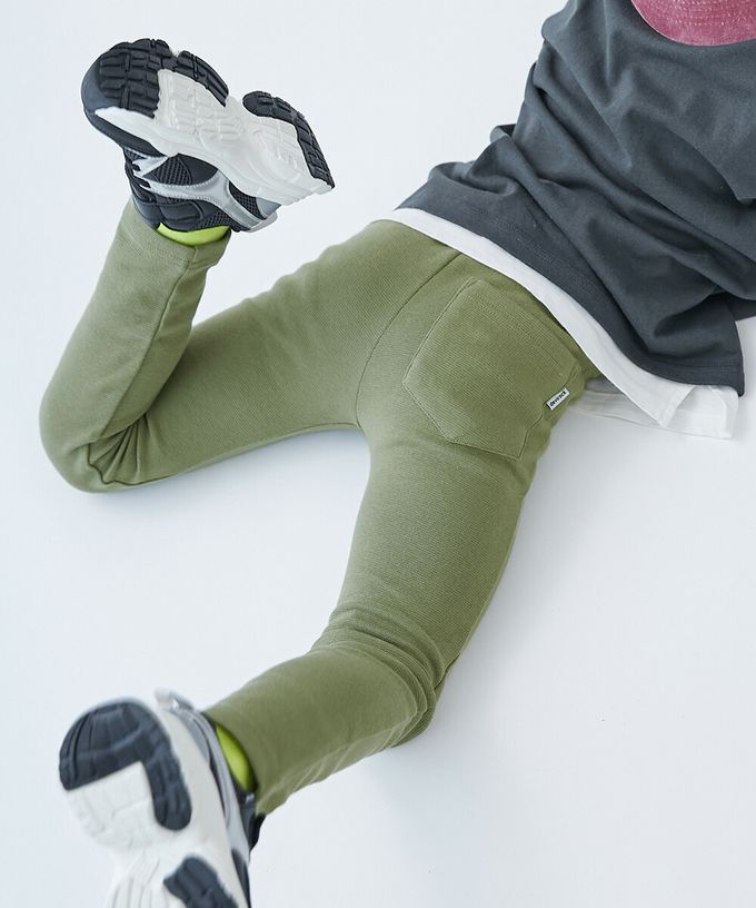 日本 devirock - [熱銷定番] 超彈力抗毛球休閒長褲-刷白淺藍