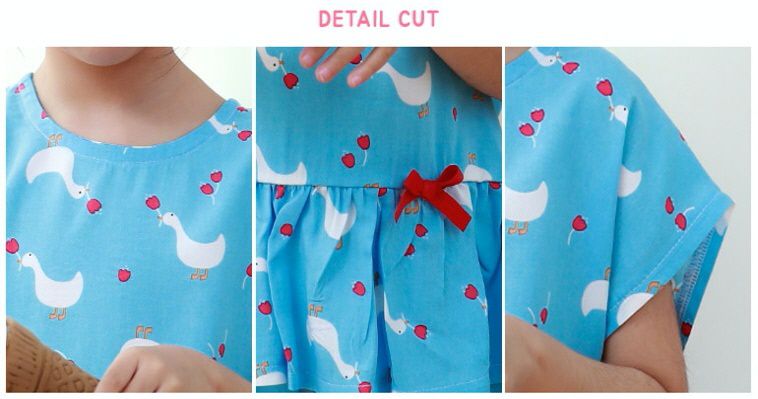 韓國 Ppippilong - 天然纖維涼感套裝-藍色鴨鴨