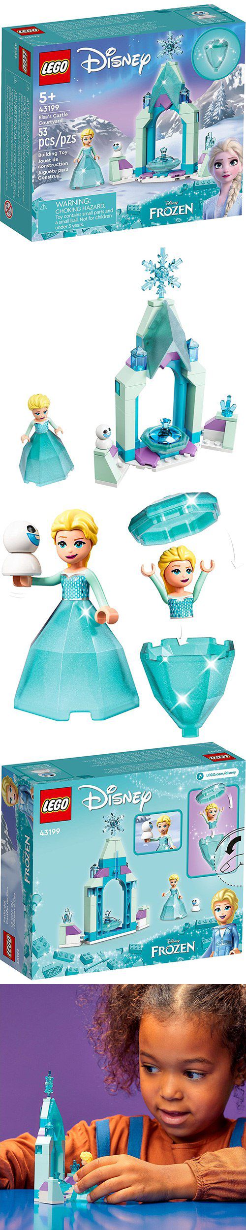 樂高 LEGO - 樂高積木 LEGO《 LT43199》Disney Princess迪士尼公主系列 - Elsa’s Castle Courtyard-53pcs