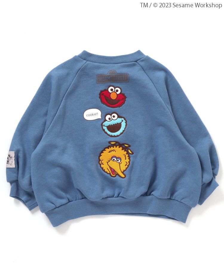 日本 apres les cours - 聯名限定 芝麻街印花大學T-米黃