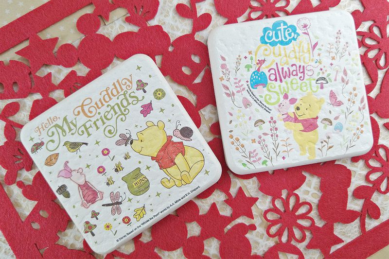 MBM - 迪士尼珪藻土多功能吸水方墊/紙鎮/杯墊-方-米妮 (10cmx10cmx12mm)