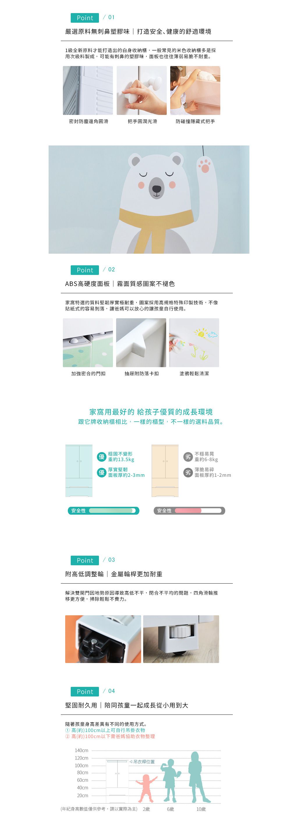 家窩 - 貝格雙開門式兒童吊掛衣櫃-DIY-喵愛星夜