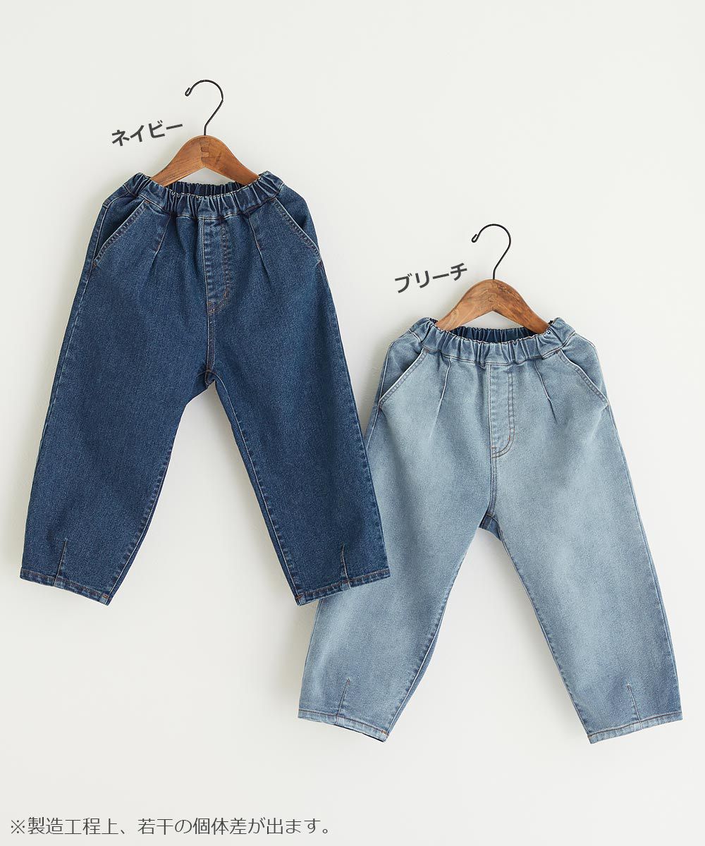 日本 devirock - RAKU DENIM 舒適丹寧褲-寬版廓形-刷白