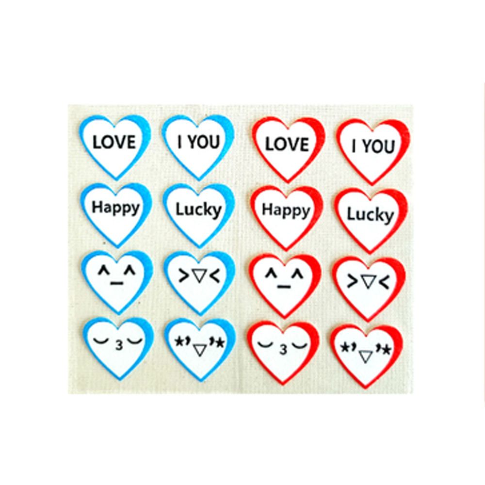 韓國製 - (持香8小時)口罩香香貼-一包16貼-表情愛心