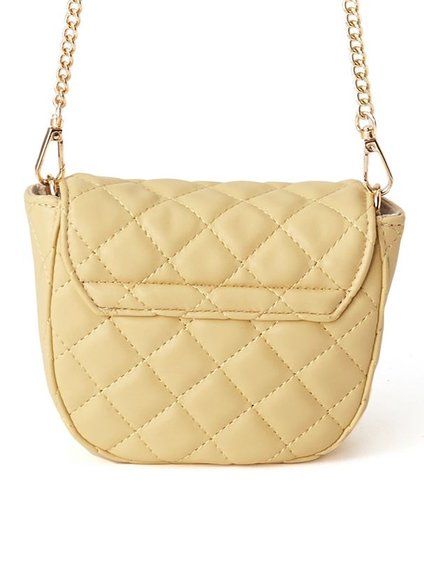 日本 GRL - 馬鞍形格紋金屬鏈小包/側背包-黑