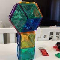小牛津 - 鑽彩透光磁力片-120pcs-(4D鑽感切割/加厚磁力工藝/STEAM玩具)