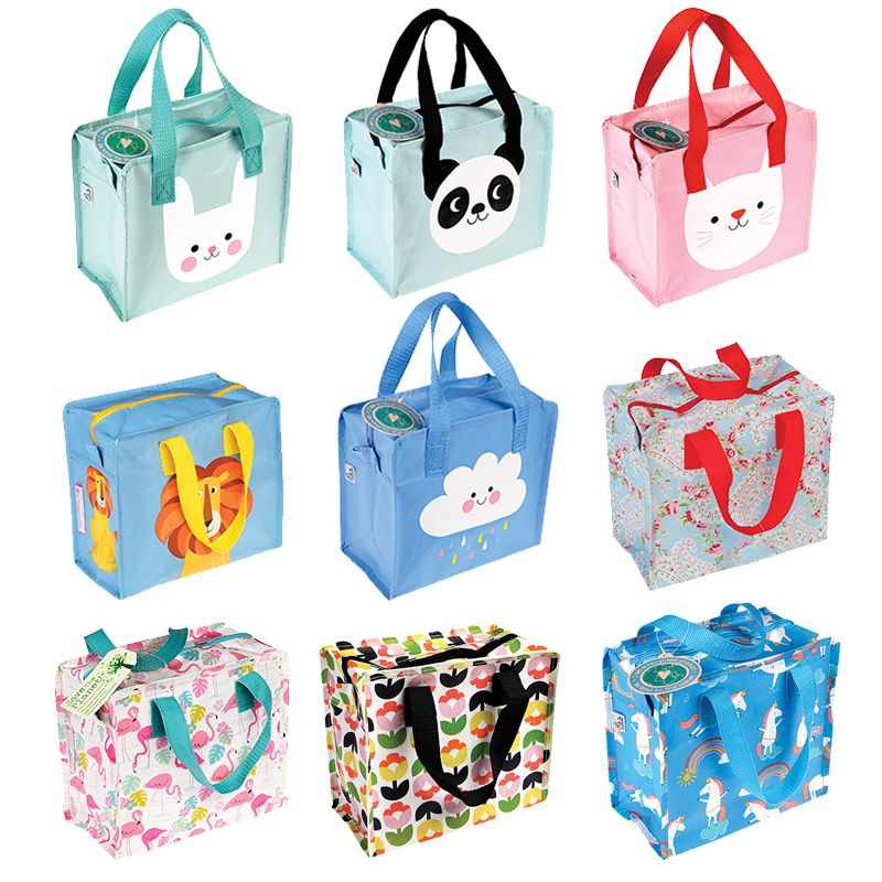 英國 Rex London - 學生上學最佳多功能環保便當袋/野餐袋/手提袋/萬用袋-萌狗樂園