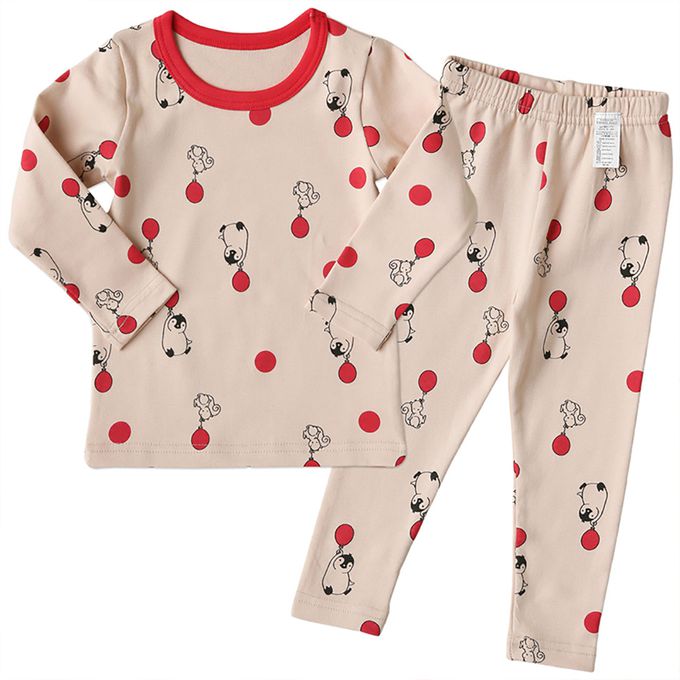 正韓 Puco - 超優質嬰幼兒/兒童長袖100% 有機純棉家居服/睡衣-企鵝寶貝