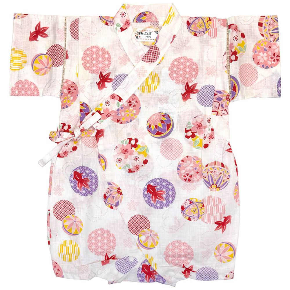 甚平包屁衣-米白色