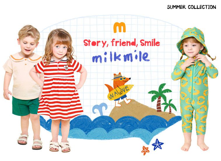 韓國 milk mile - 色線直紋荷葉袖背心洋裝-象牙白