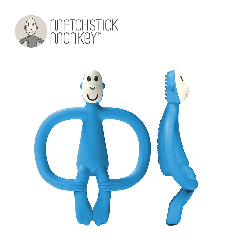 Matchstick Monkey - 英國咬咬猴牙刷固齒器-慵藍猴