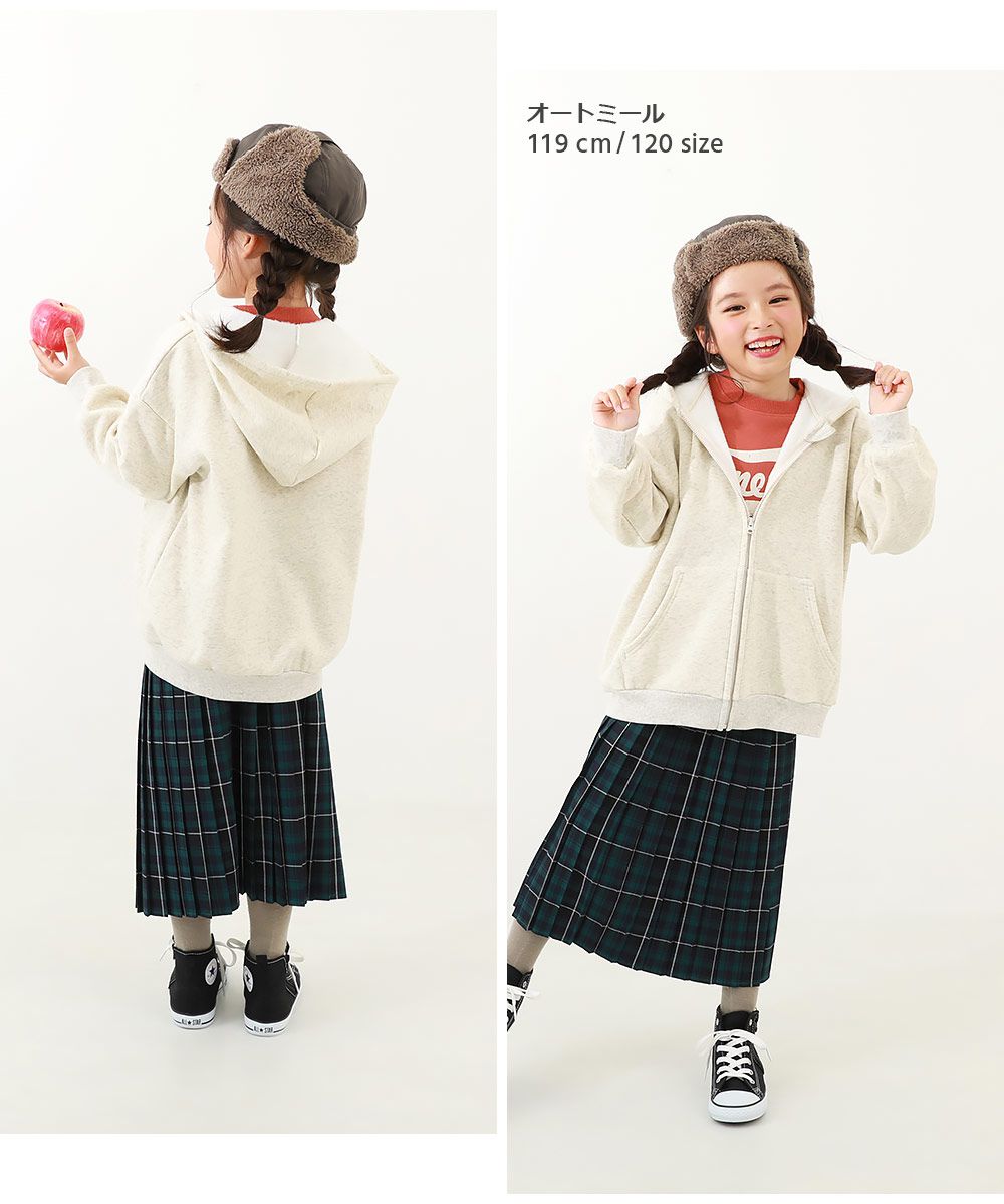 日本 devirock - [上學定番]內刷毛素面休閒連帽外套-黑