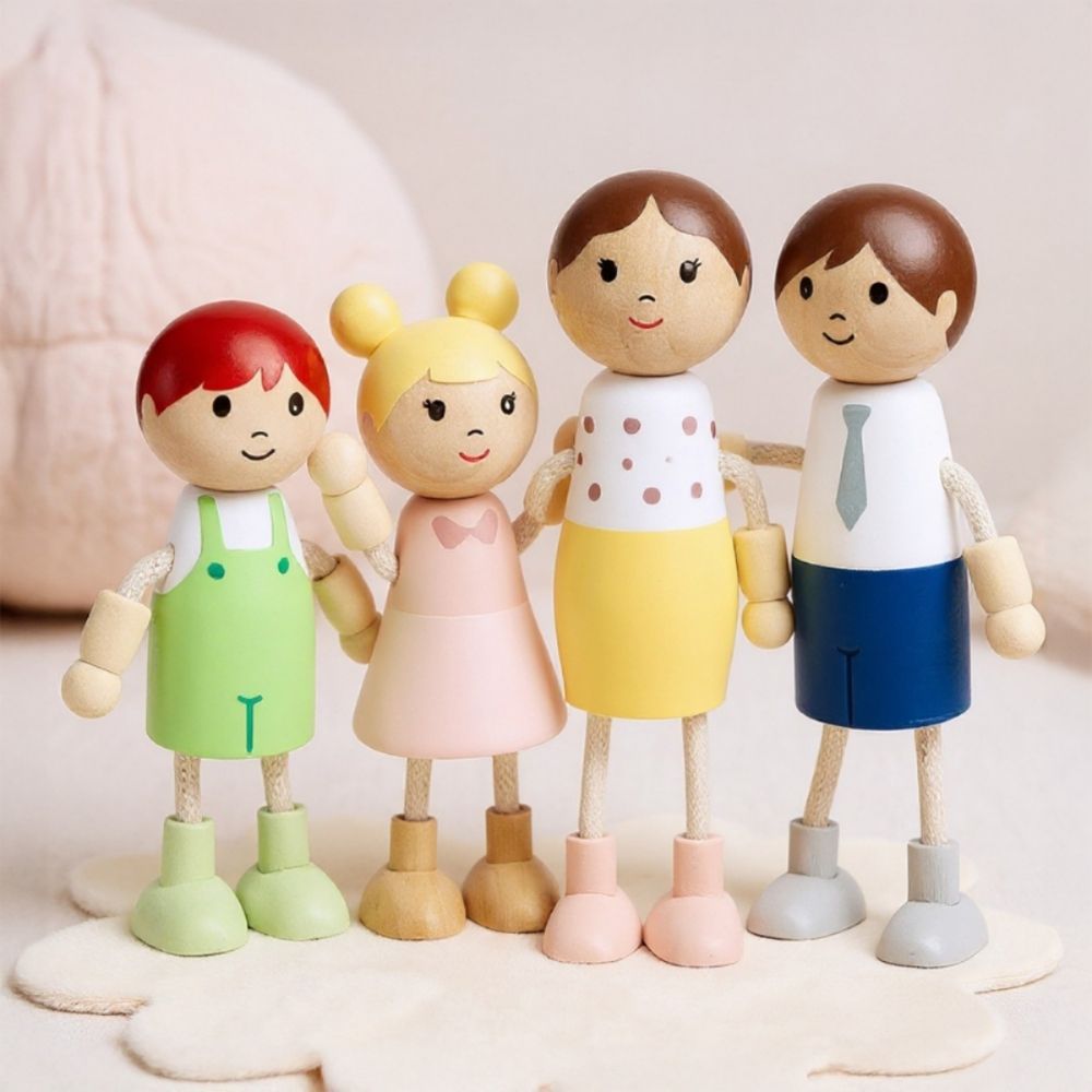 木製娃娃屋人偶