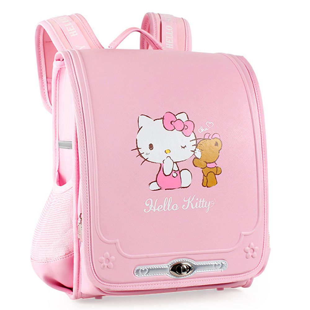 日本小學生書包-卡通人物Hello Kitty-粉色 (適合110-135cm)
