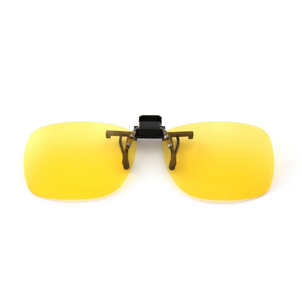 ALEGANT - 經典淺桔黃可掀夾式防眩光寶麗來偏光太陽眼鏡/UV400墨鏡/MIT/上掀夾片/外掛夾式鏡片