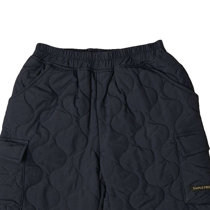 akachan honpo - 長褲-尼龍塔夫綢布鋪棉-深藍色